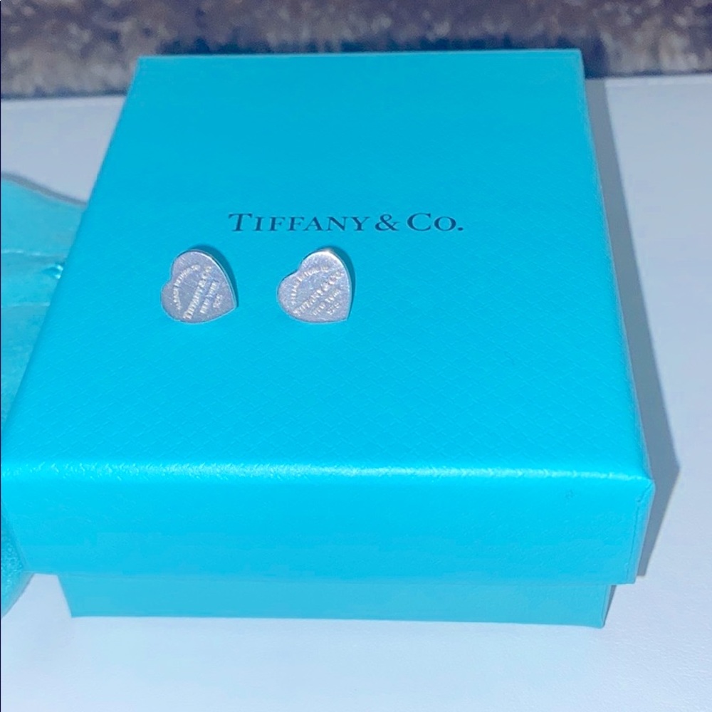 Tiffany and co heart earrings